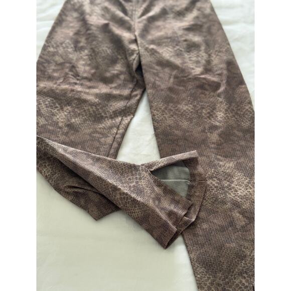 Mesmerize Pants - Mesmerize Snakeskin Print Flare Pants Size 10